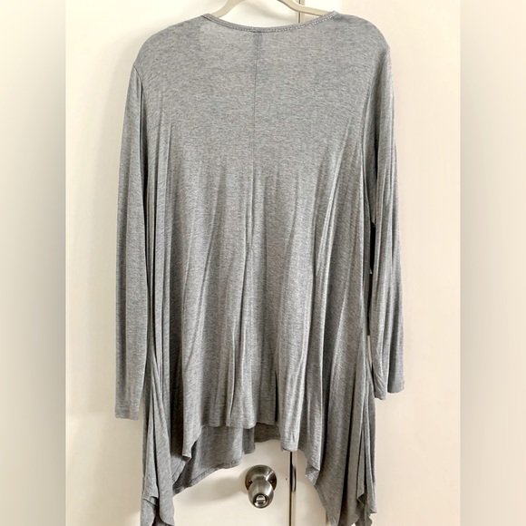 Penningtons Grey with Silver Trim Long Sleeved Blouse - Picture 5 of 6